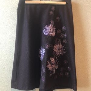 Beautiful mixed wool purple skirt